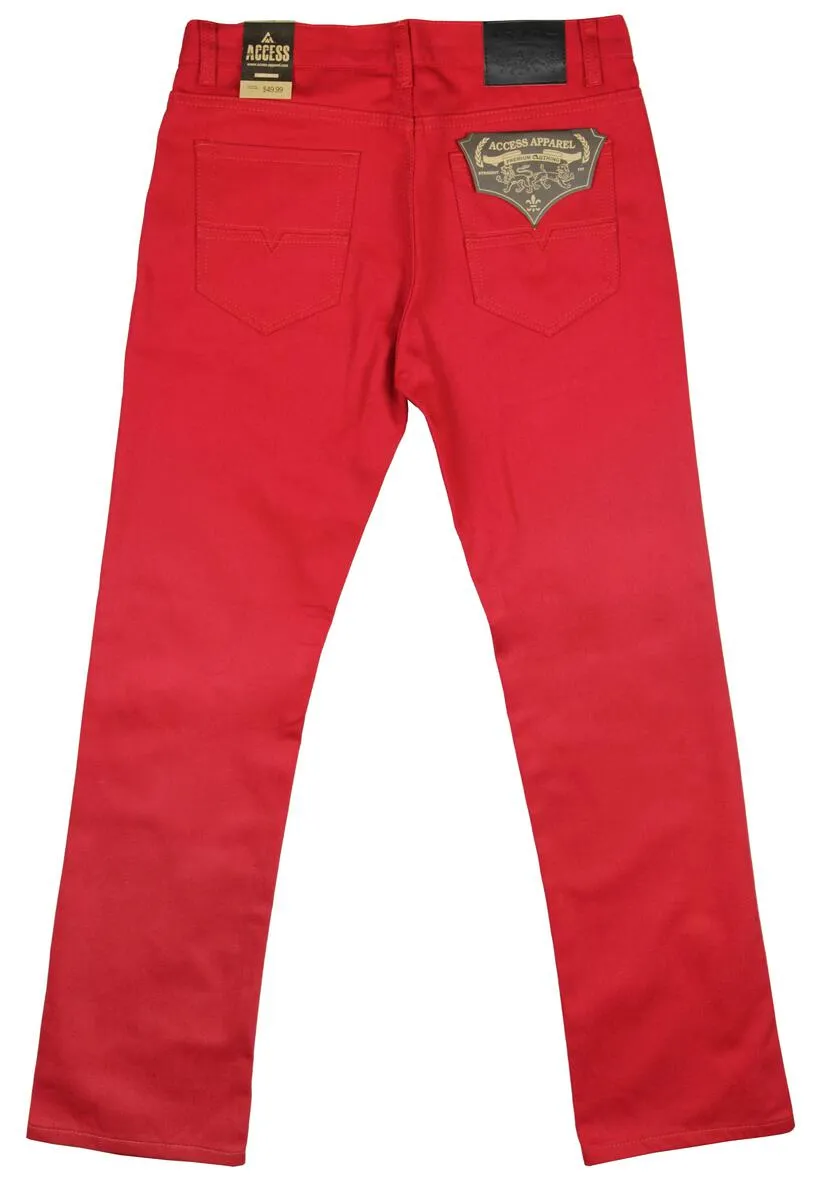 Access Apparel Red Loose-Fit Men's Jeans AP14011