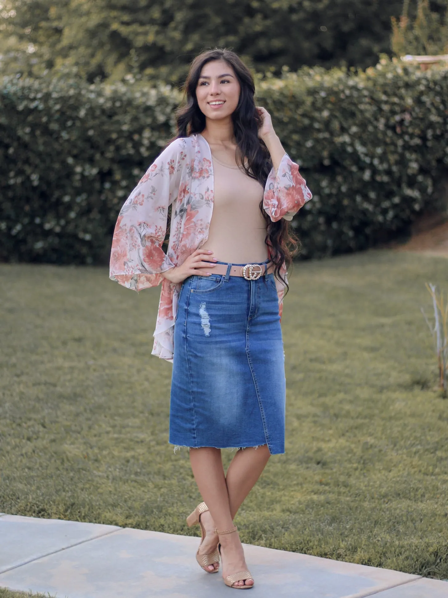 Amarah Denim Skirt - Medium Wash