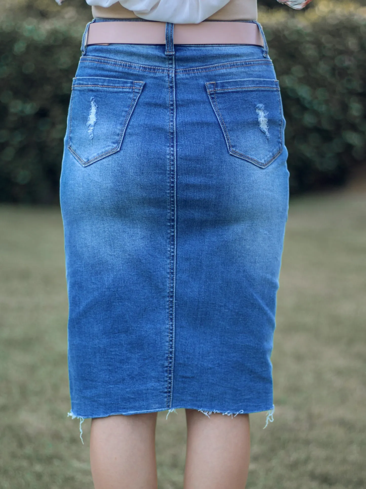 Amarah Denim Skirt - Medium Wash