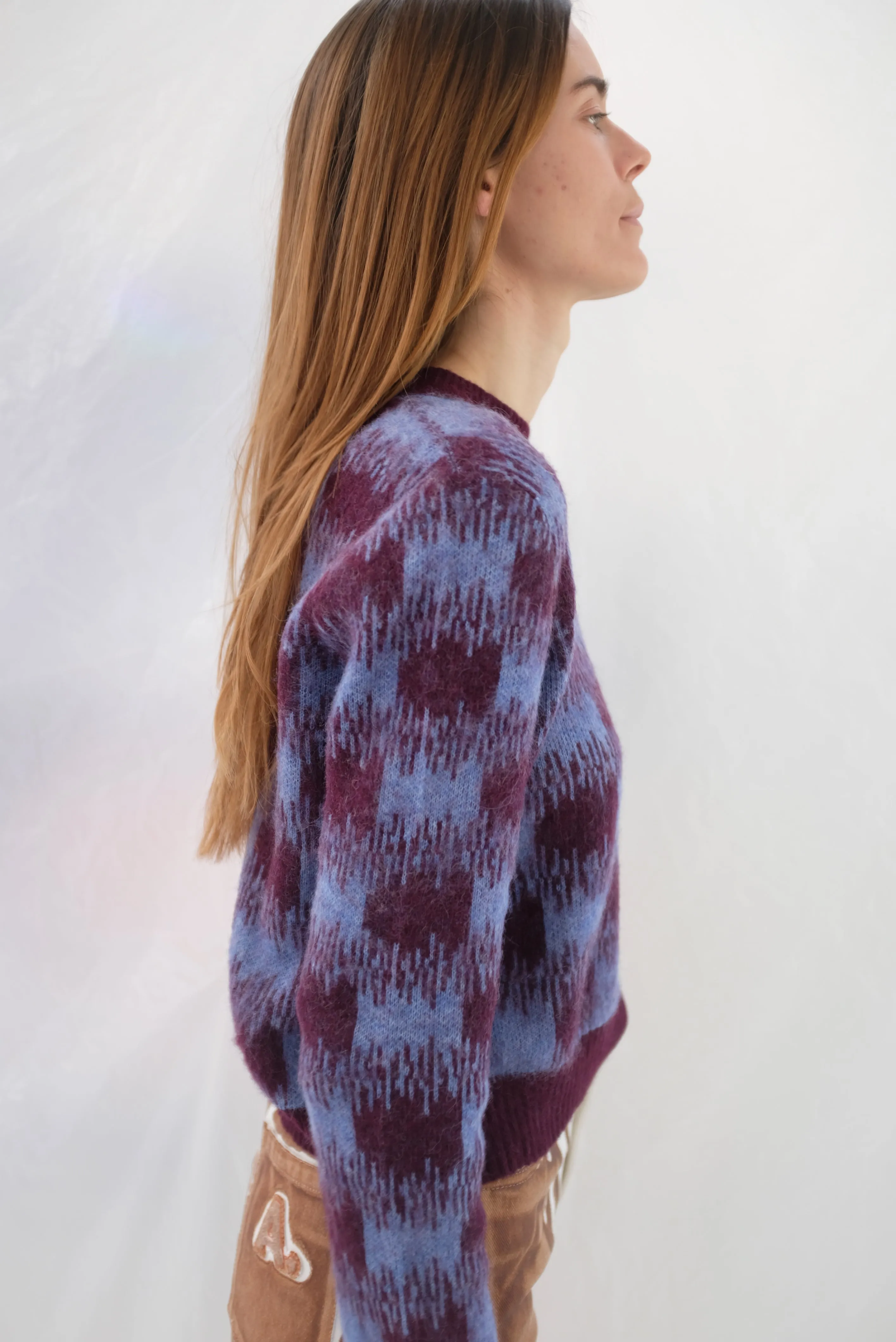 Beklina Bofill Crew Sweater Berry/Wine