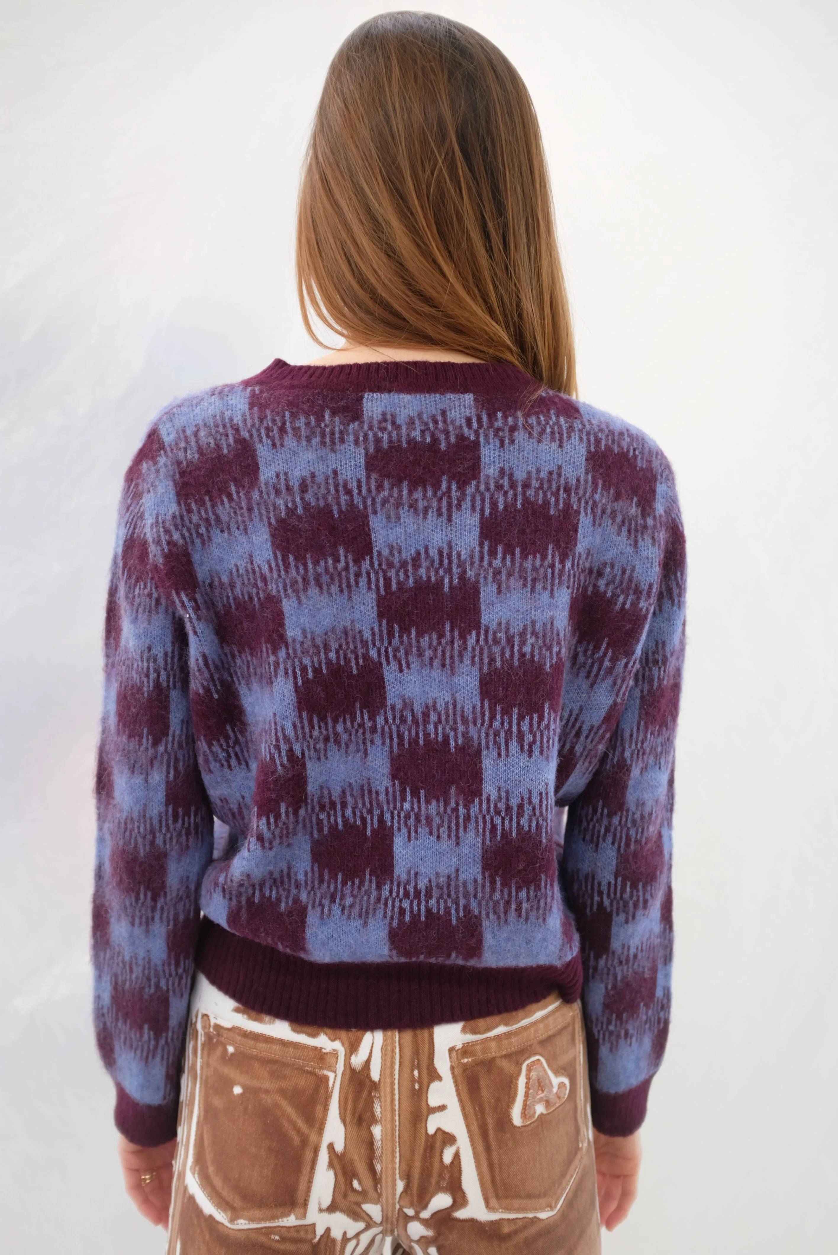 Beklina Bofill Crew Sweater Berry/Wine