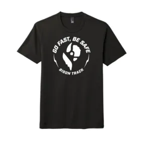 Bison Go Fast, Be Safe Circle Unisex T-Shirt