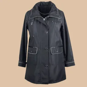 BLACK FORMAL WATER REPELLENT JACKET