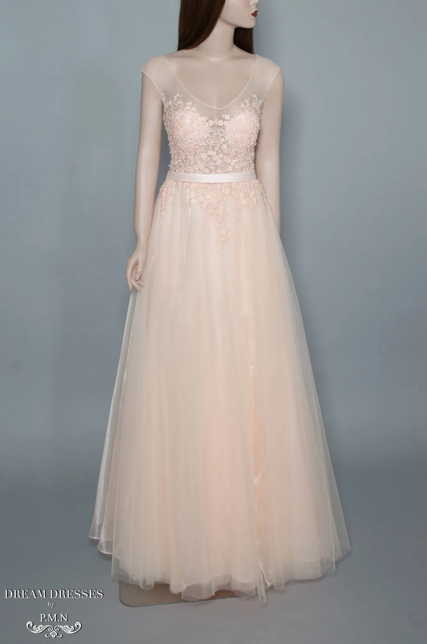 Blush Pink Tulle Gown (#Joie)