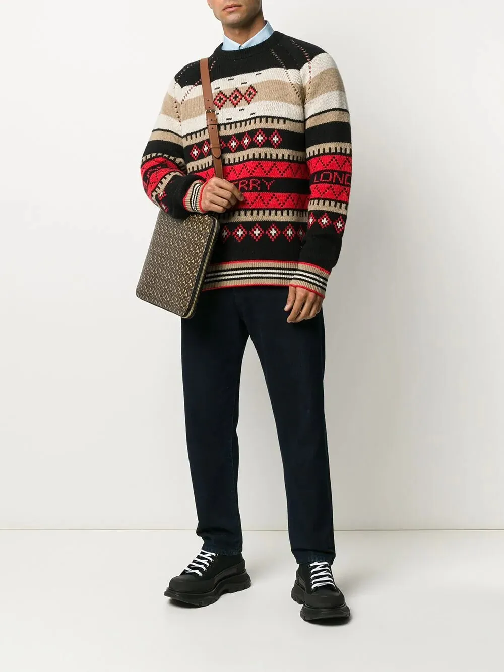 Burberry Instarsia Knit Jumper