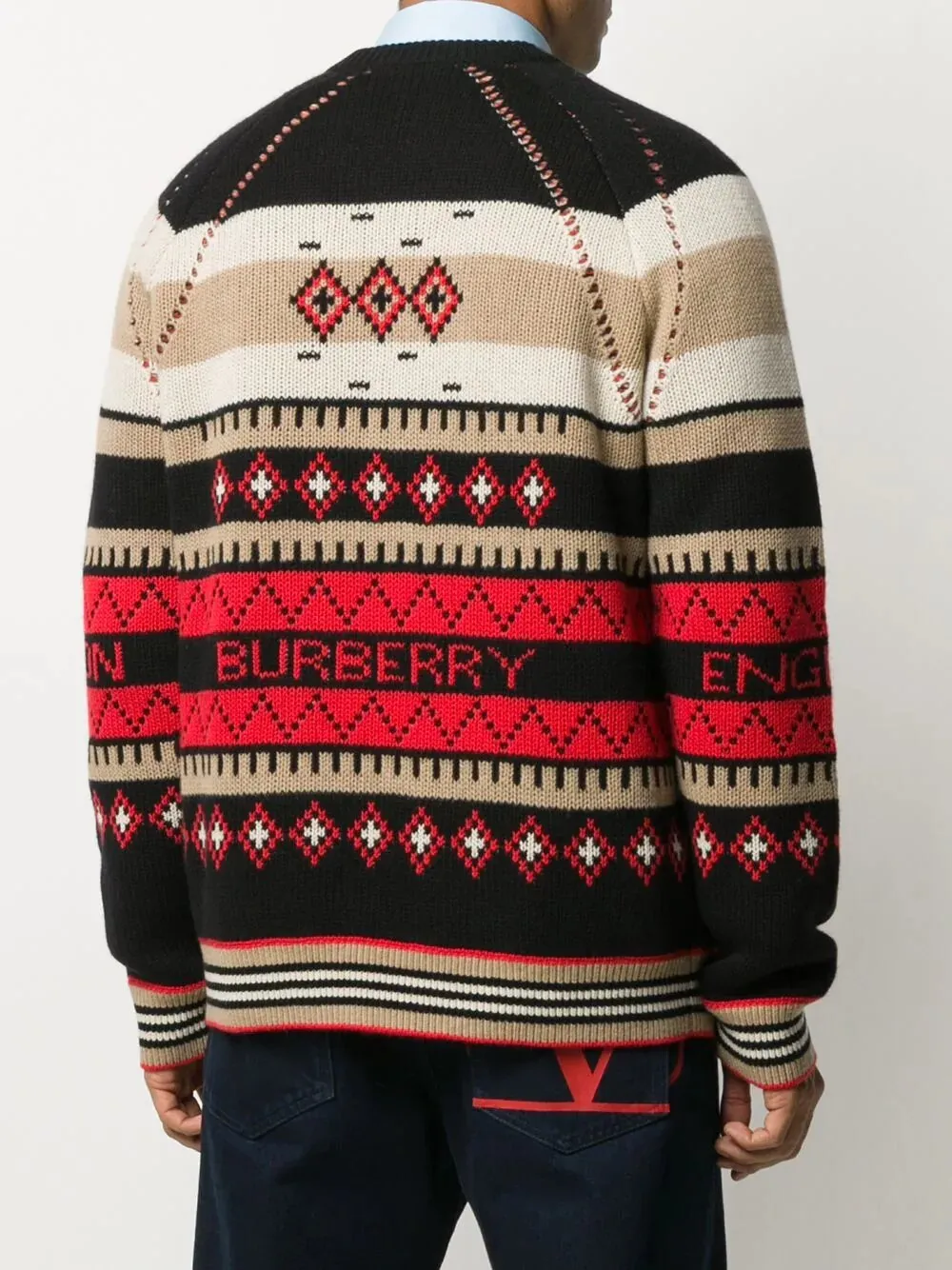 Burberry Instarsia Knit Jumper