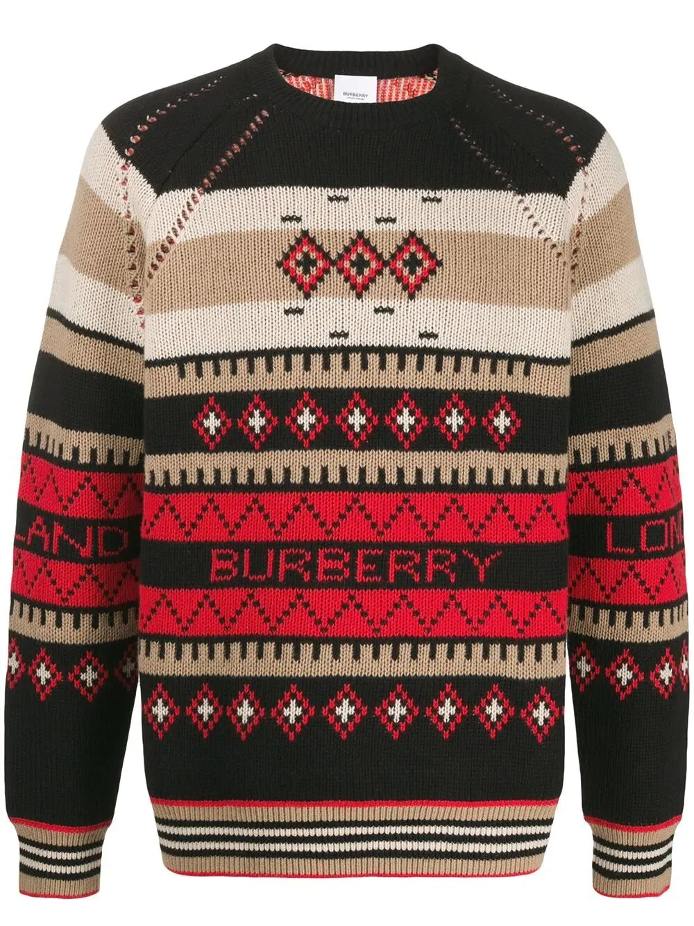 Burberry Instarsia Knit Jumper