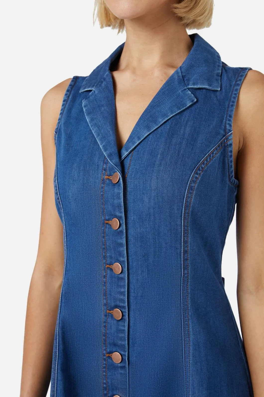 Carrie Denim Pinny