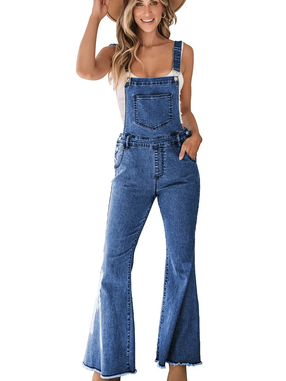 Casual Loose Fit Denim Jumpsuit