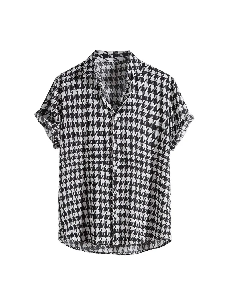 CLASSIC HOUNDSTOOTH SHORT-SLEEVE