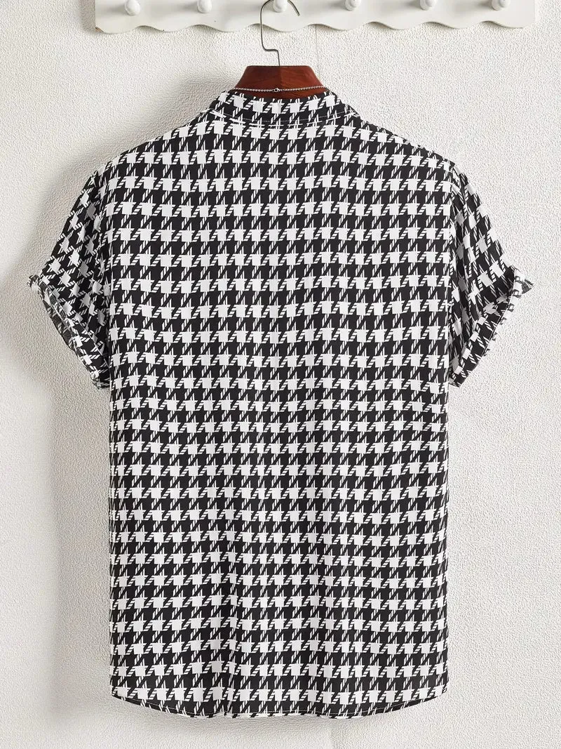 CLASSIC HOUNDSTOOTH SHORT-SLEEVE