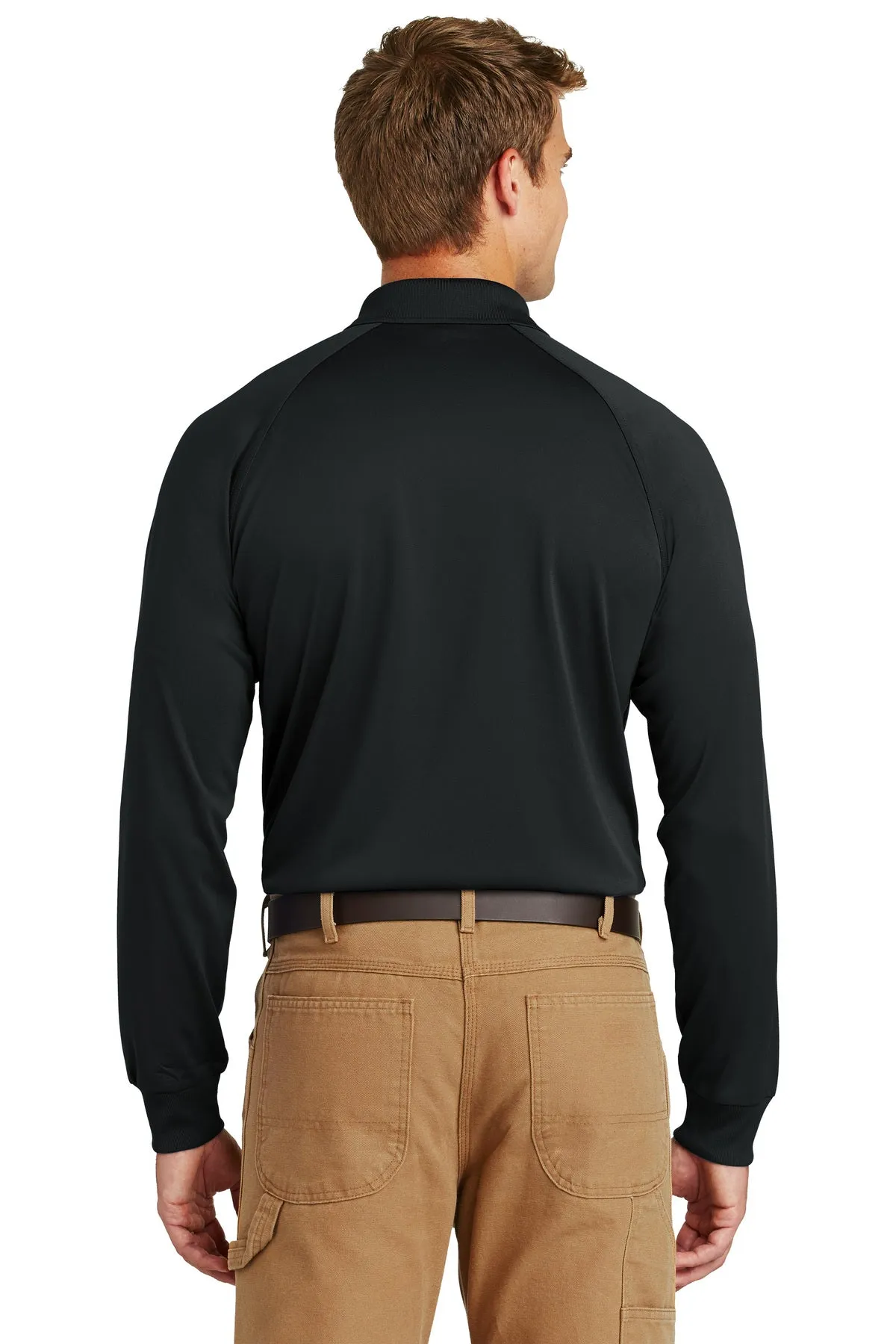 CornerStone Long Sleeve Tactical Polo, Black