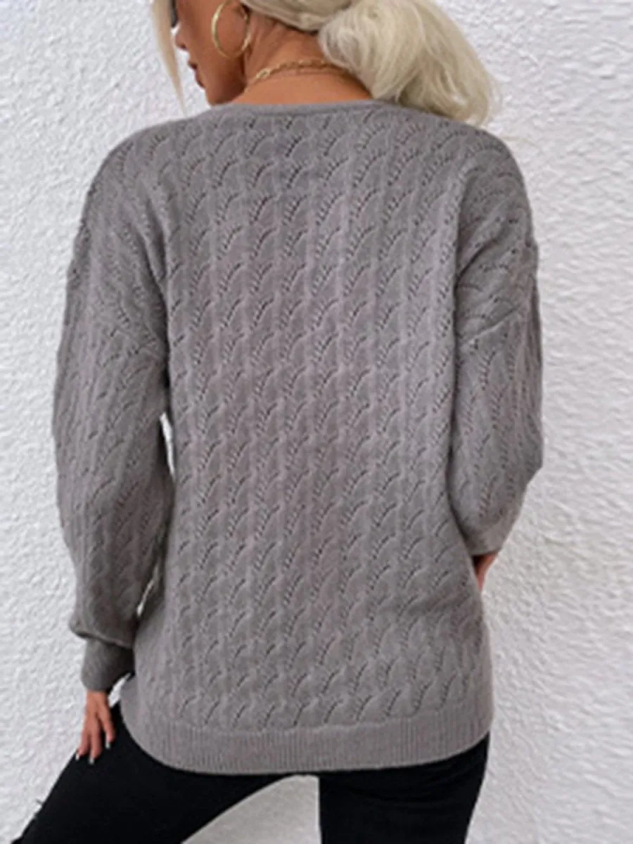 Cozy Comfort Gray Cardigan Sweater