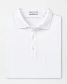 CROWN COMFORT COTTON SHORT SLEEVE POLO - WHITE