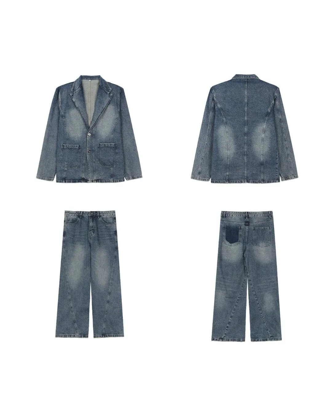 DENIM CASUAL SETUP CBJ0002