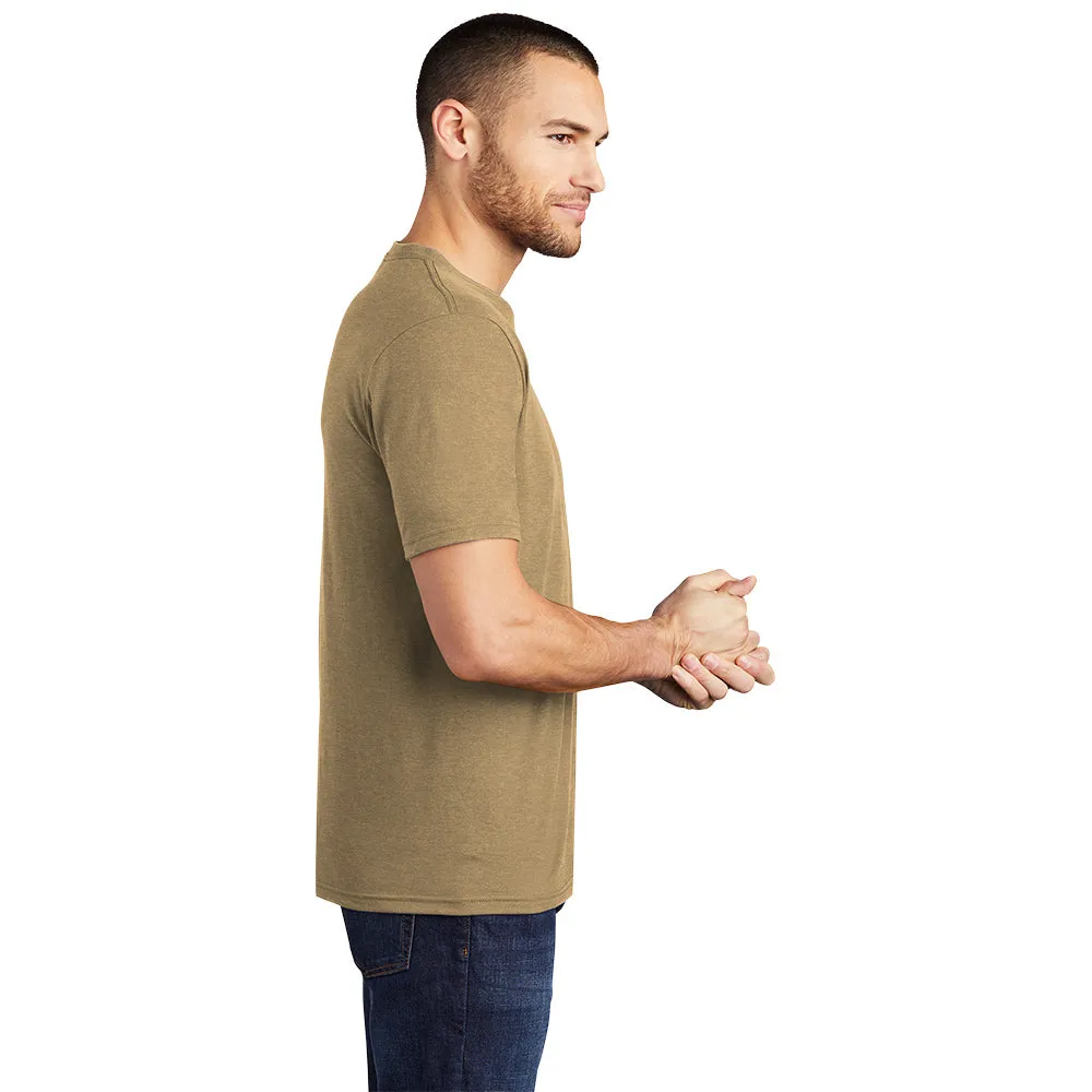 District DM130 Perfect Tri Tee - Coyote Brown Heather