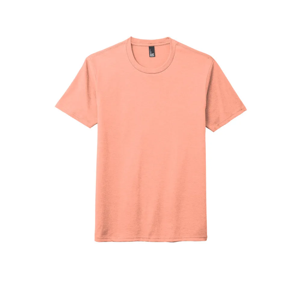 District DM130 Perfect Tri Tee - Heathered Dusty Peach