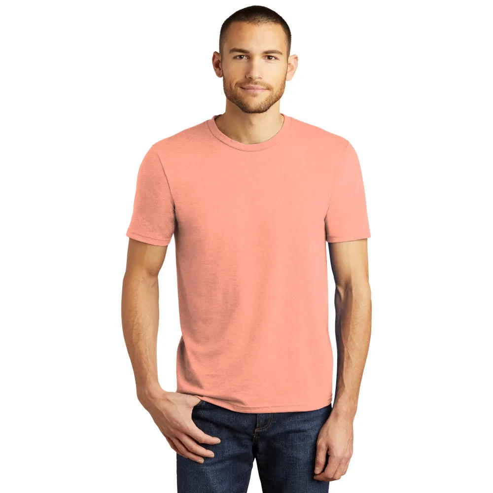 District DM130 Perfect Tri Tee - Heathered Dusty Peach