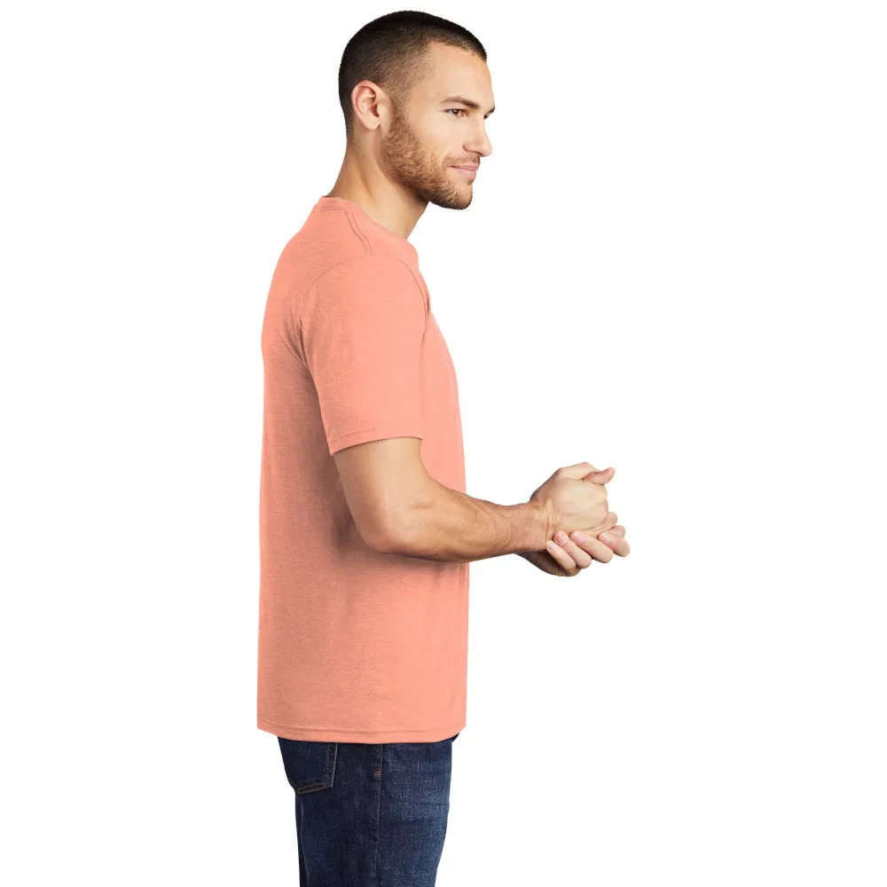 District DM130 Perfect Tri Tee - Heathered Dusty Peach