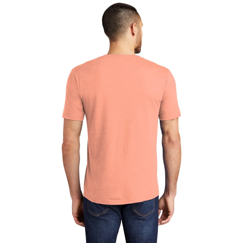 District DM130 Perfect Tri Tee - Heathered Dusty Peach