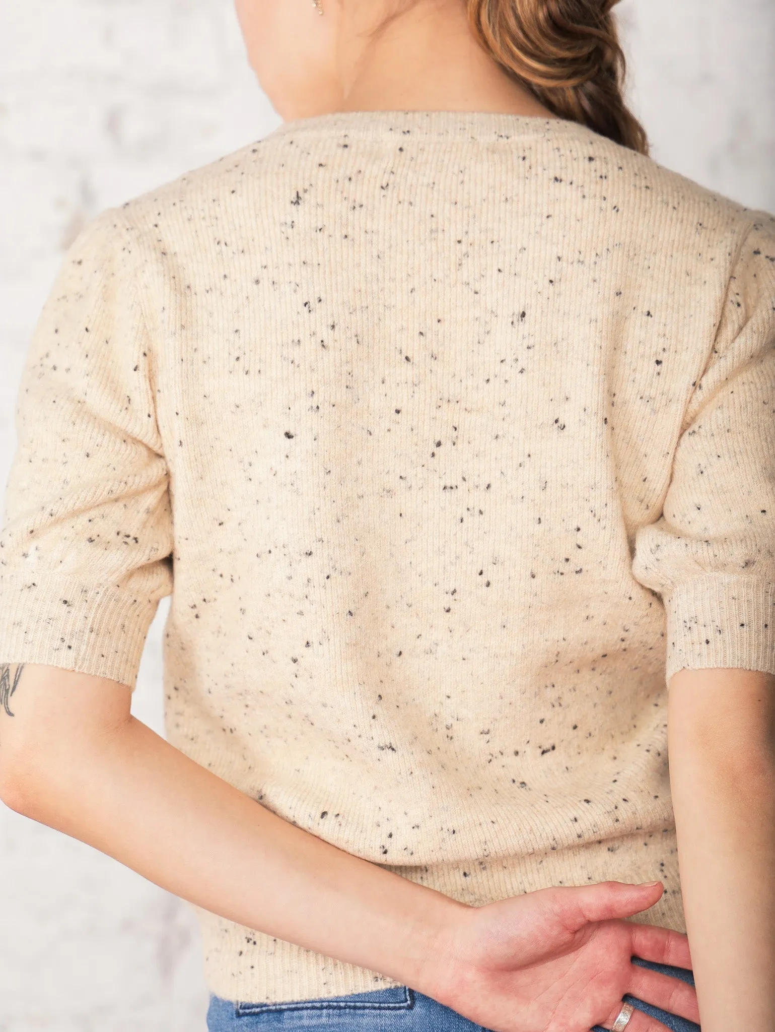 Dotty Short Sleeve Sweater