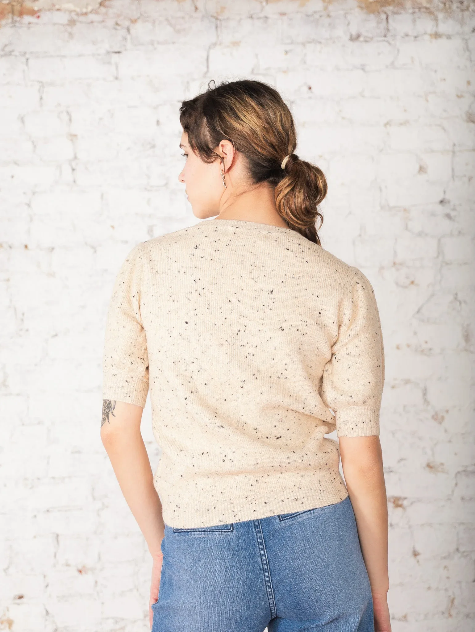 Dotty Short Sleeve Sweater