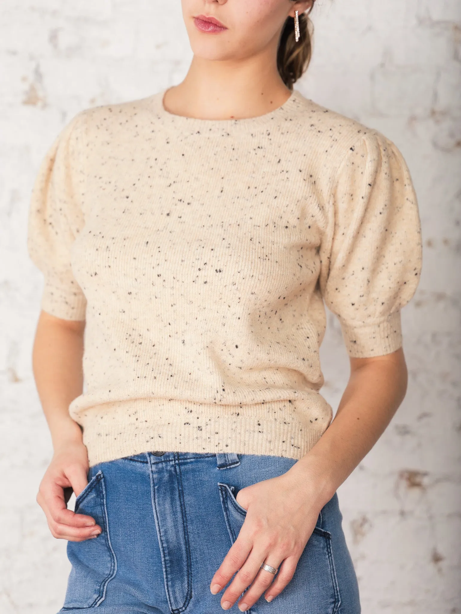 Dotty Short Sleeve Sweater