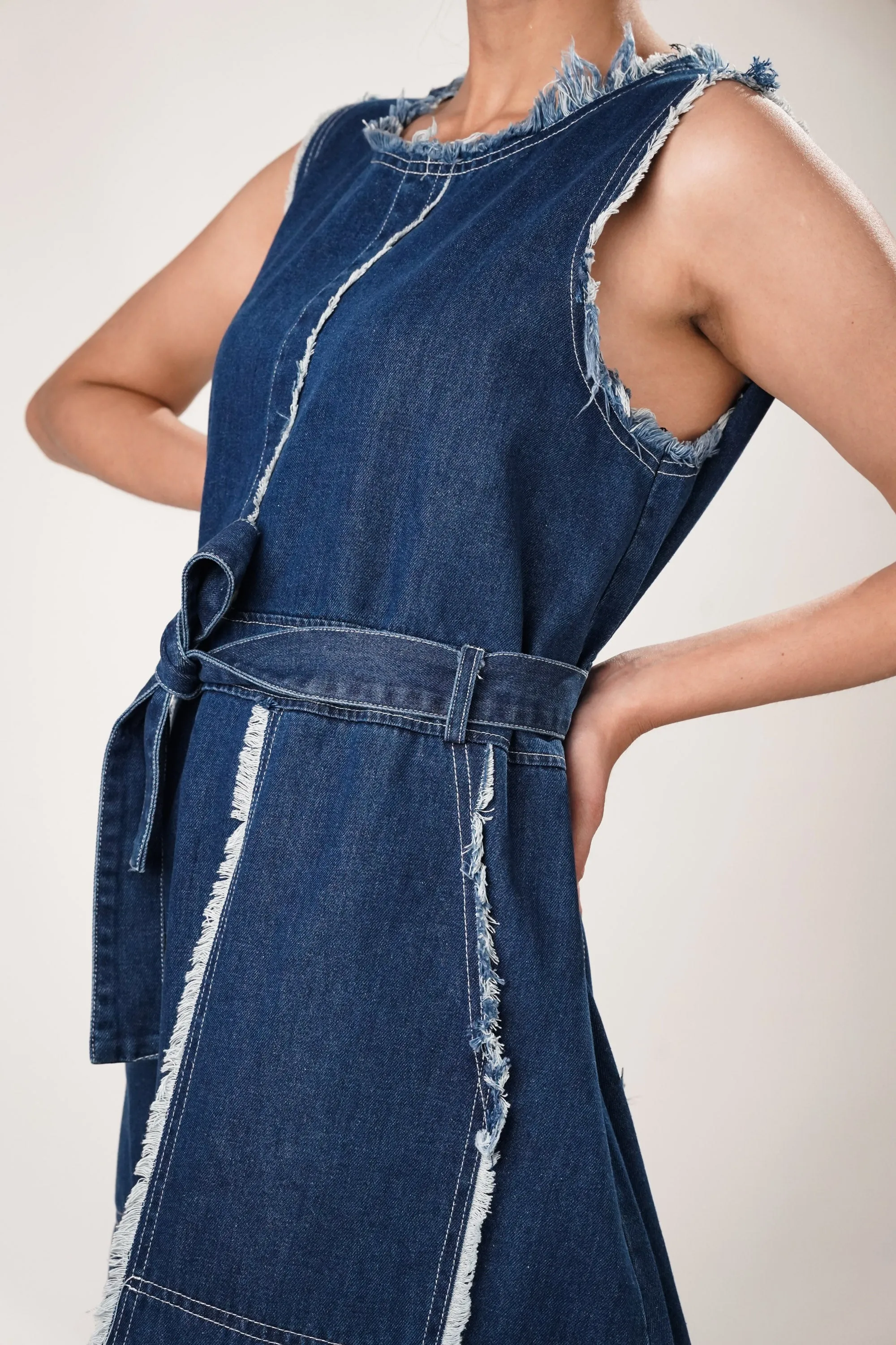 Edge Blue Denim Dress