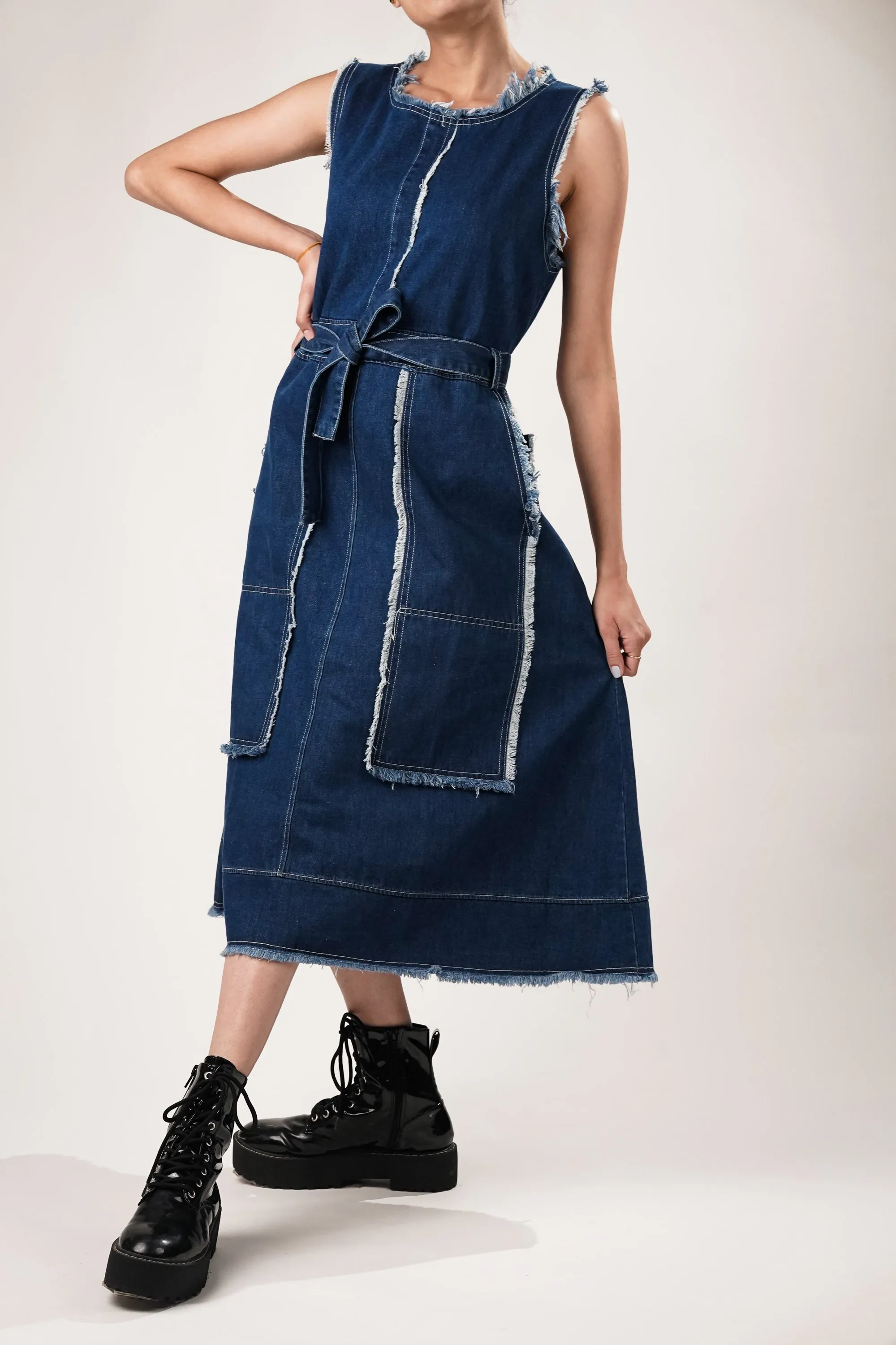 Edge Blue Denim Dress