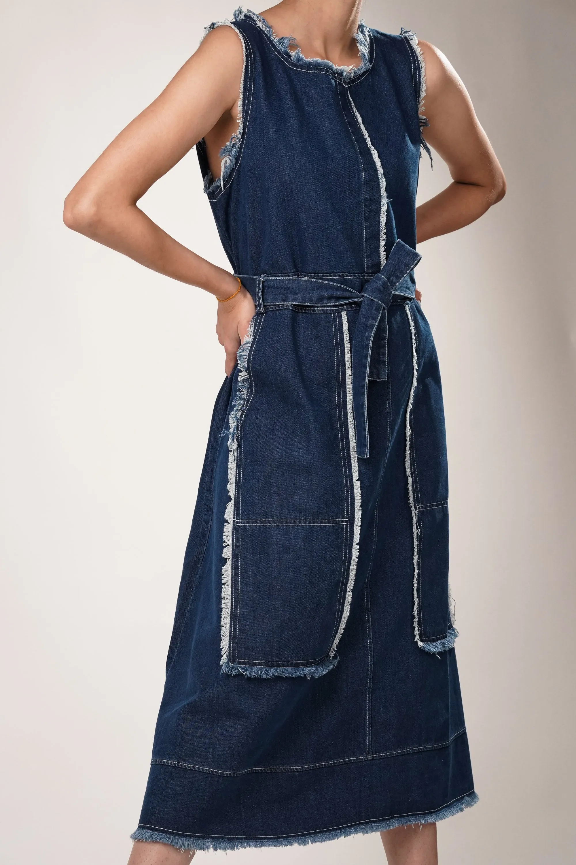 Edge Blue Denim Dress