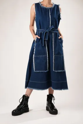 Edge Blue Denim Dress