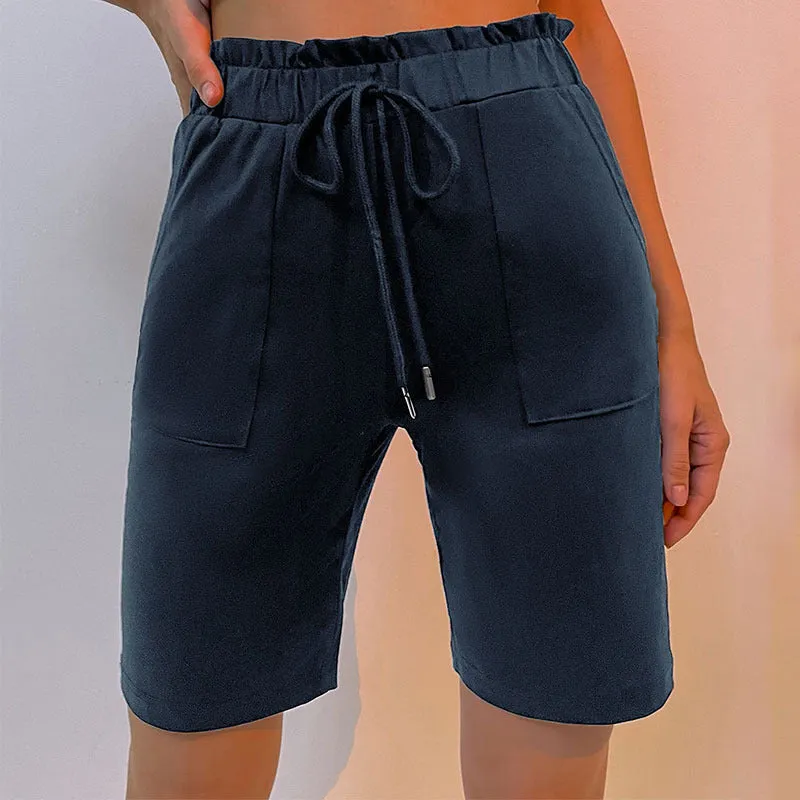 Elastic Drawstring Casual Pants