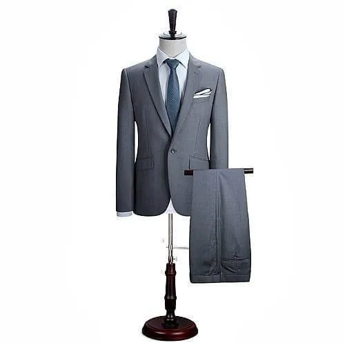 Exclusive Mosaique Men's Classic Grey Suit