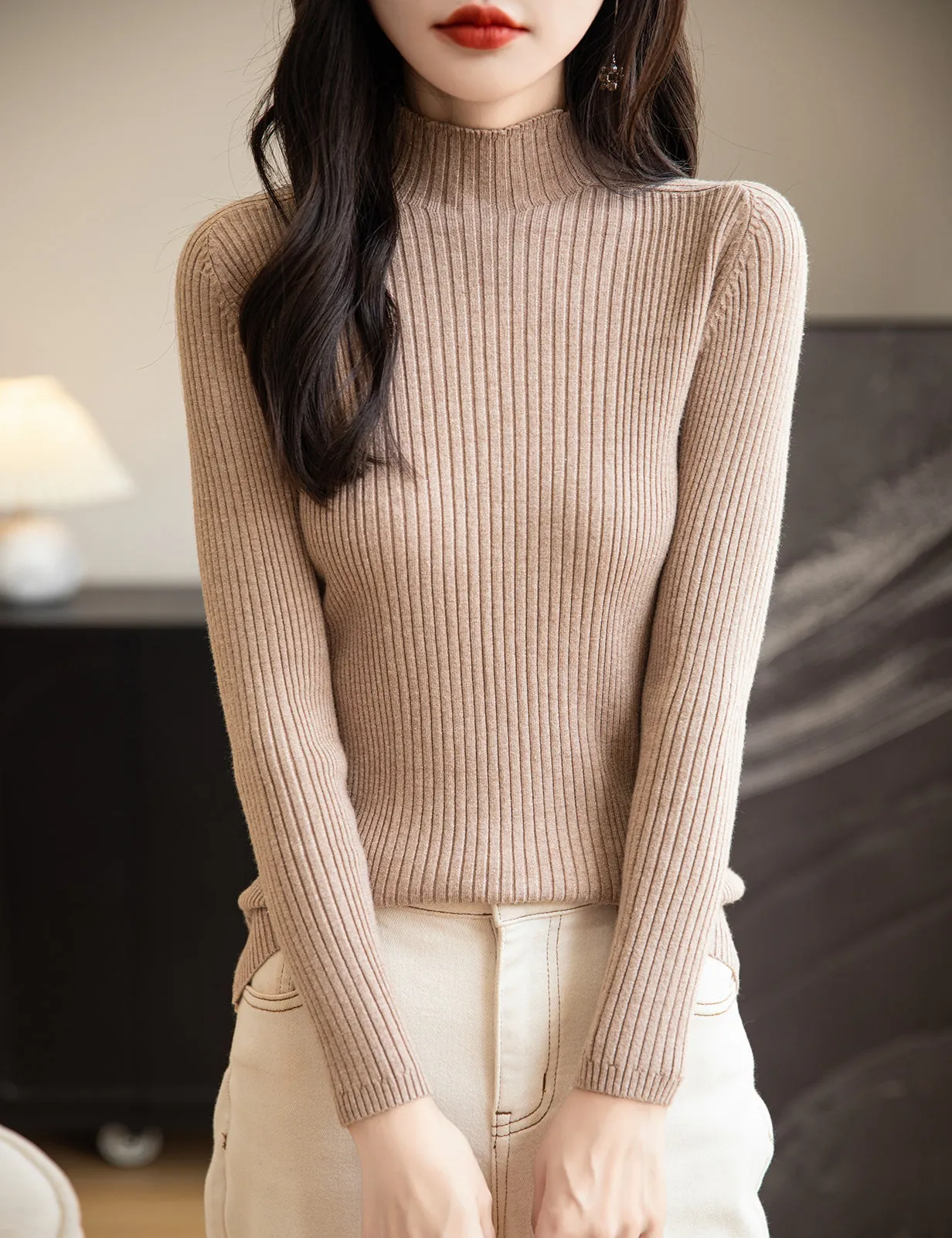 Gloria Turtleneck Woman Sweater