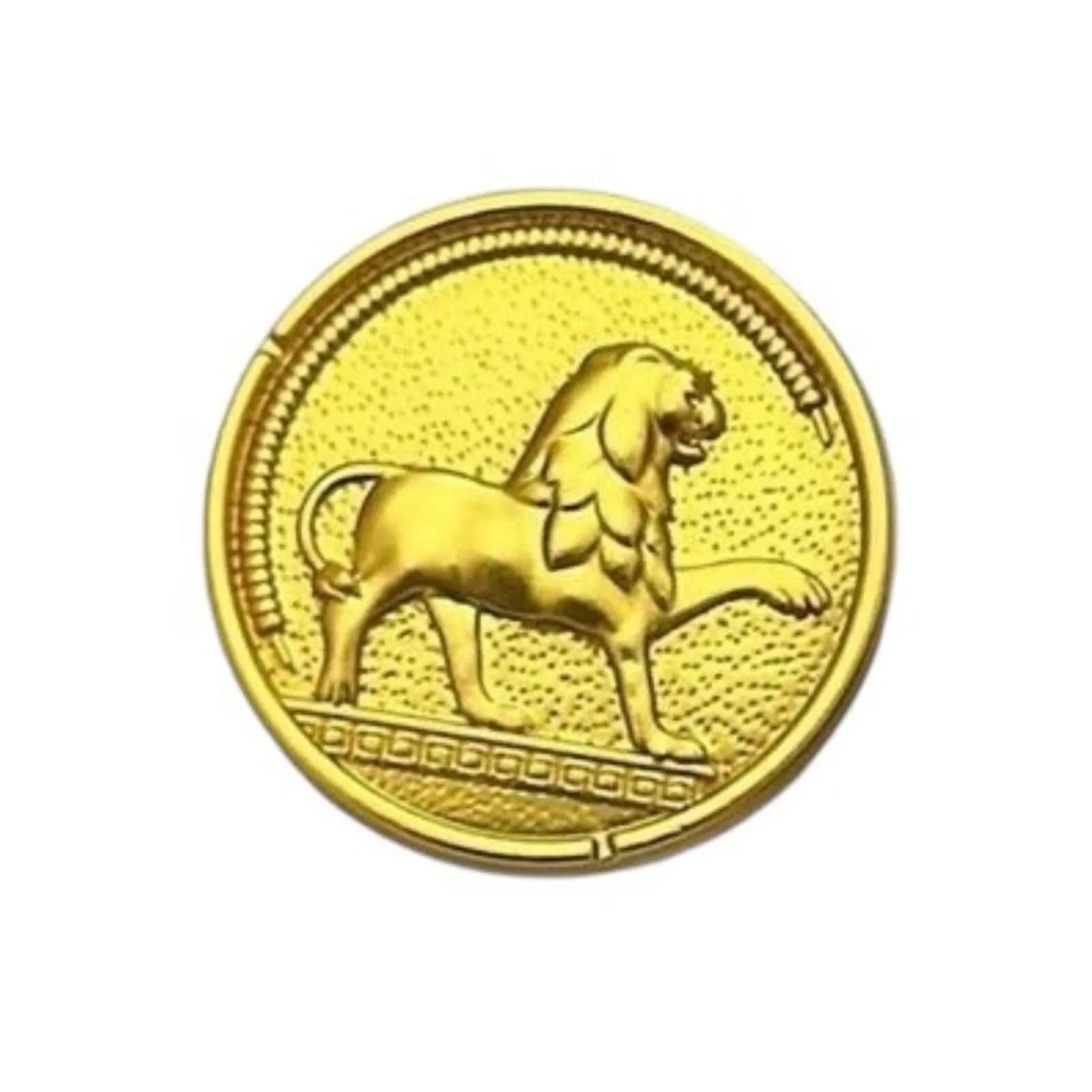 Golden Lion Shaped Metal Buttons