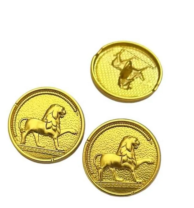 Golden Lion Shaped Metal Buttons