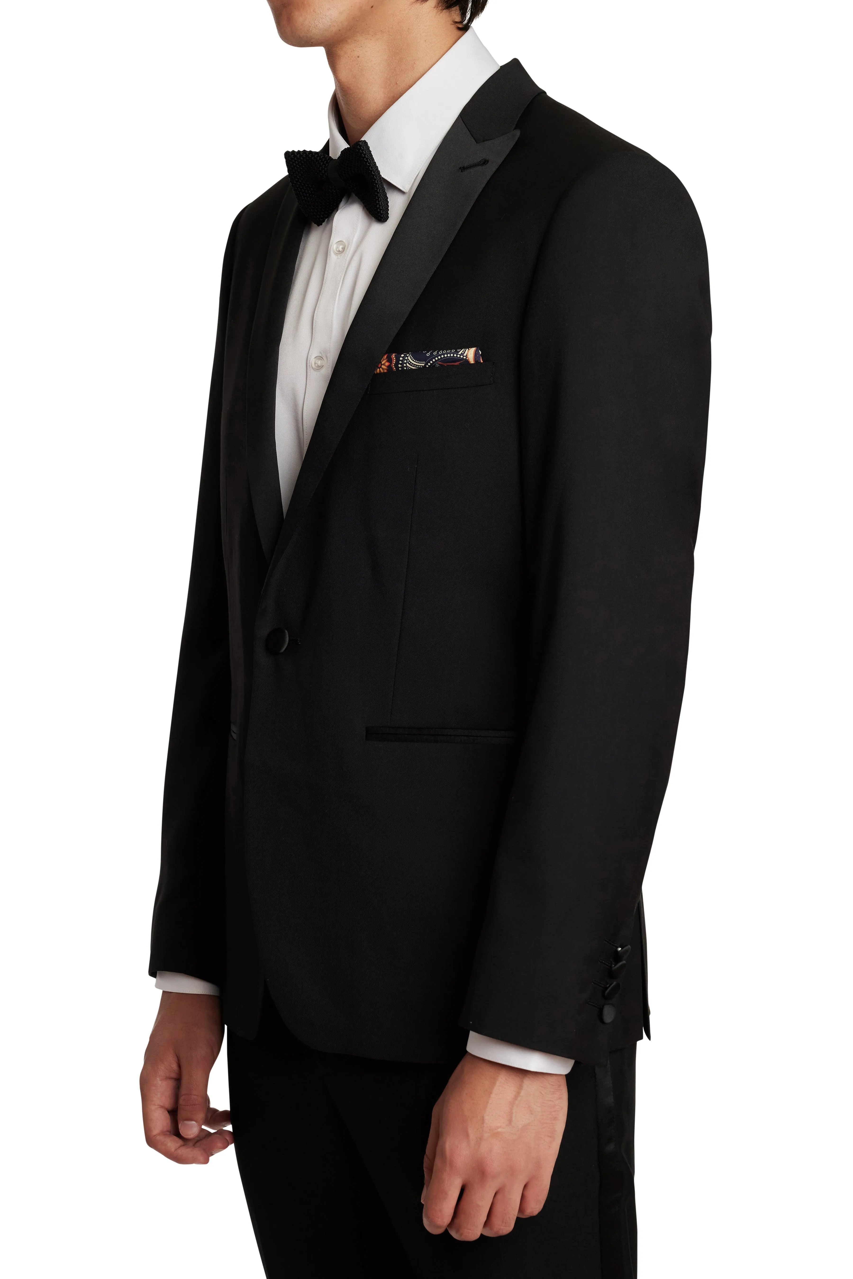 Grosvenor Peak Tux Jacket - slim - Black Stretch