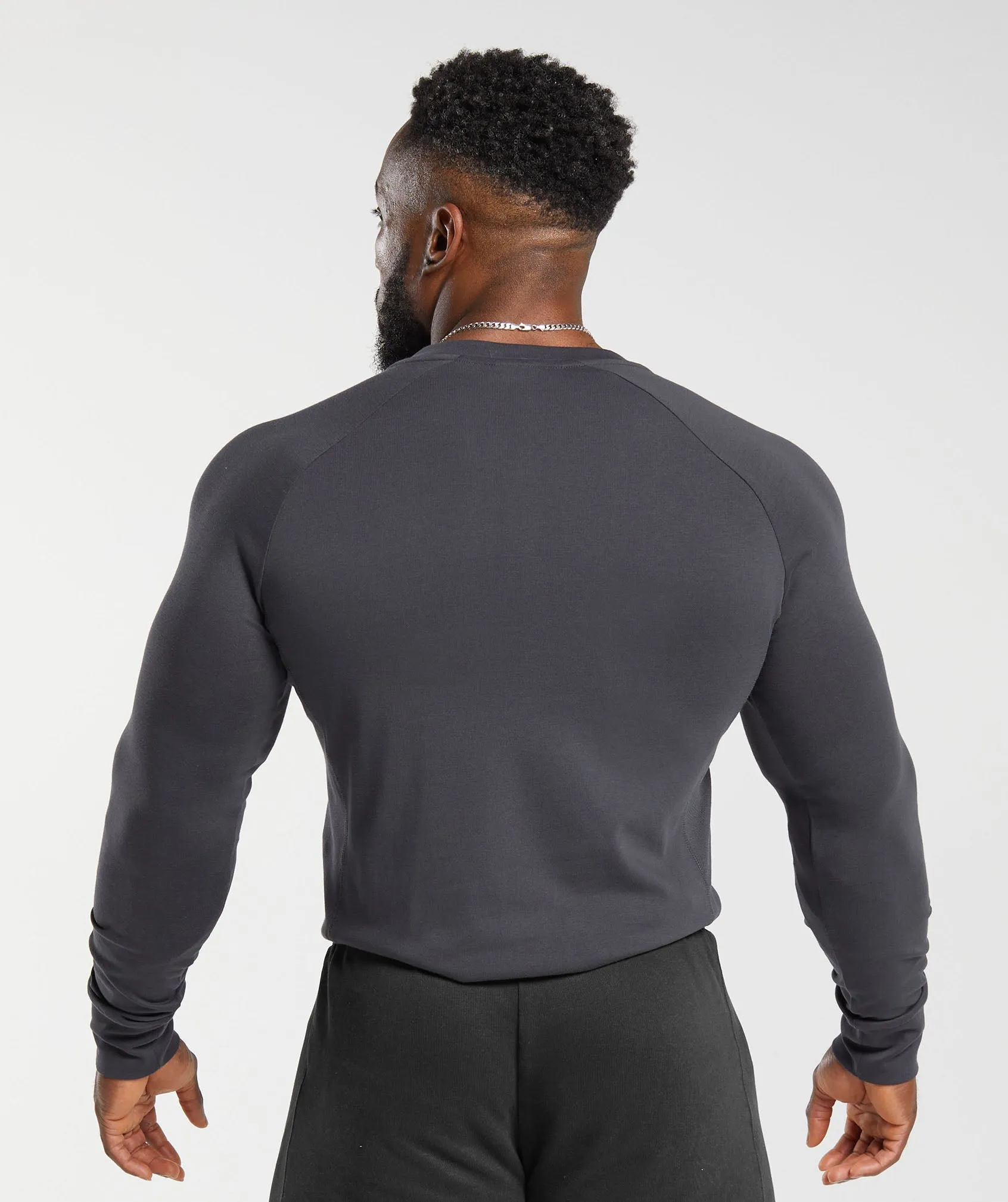 Gymshark Rest Day Essentials Henley - Onyx Grey