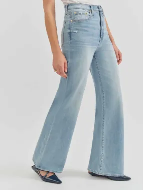 HIGH RISE WIDE LEG DENIM (LIGHT WASH)