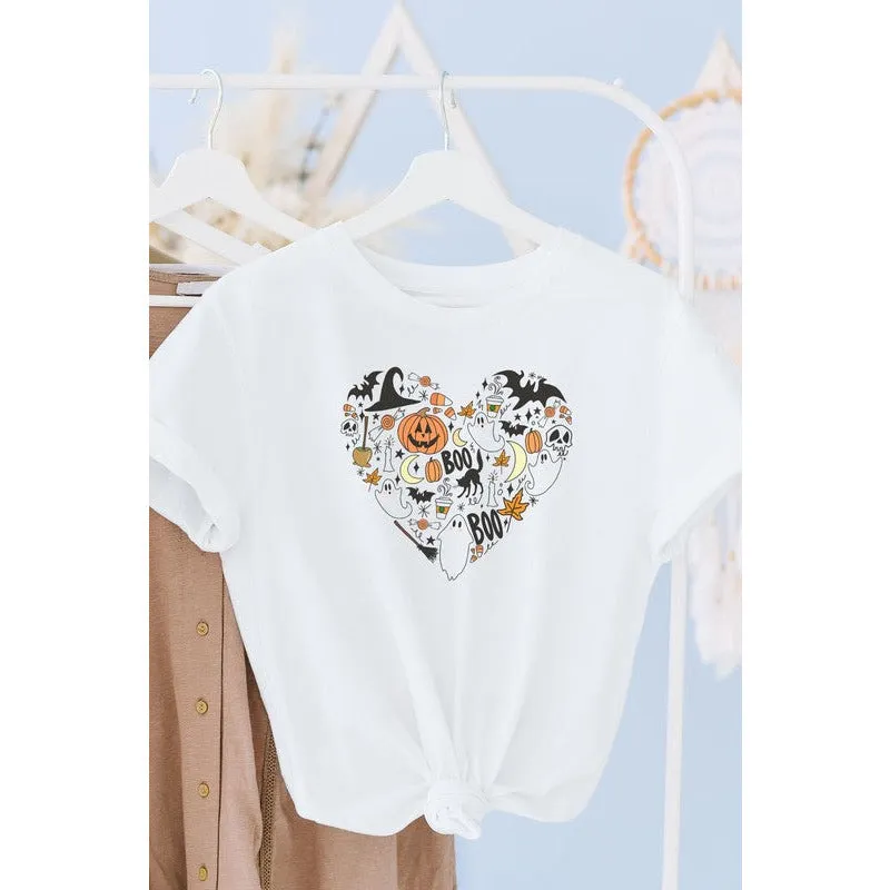 HONEY TEE APPAREL Halloween Heart Graphic Tee