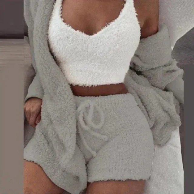 Ivyshape | Abigail Cozy Knitted Pyjama Set