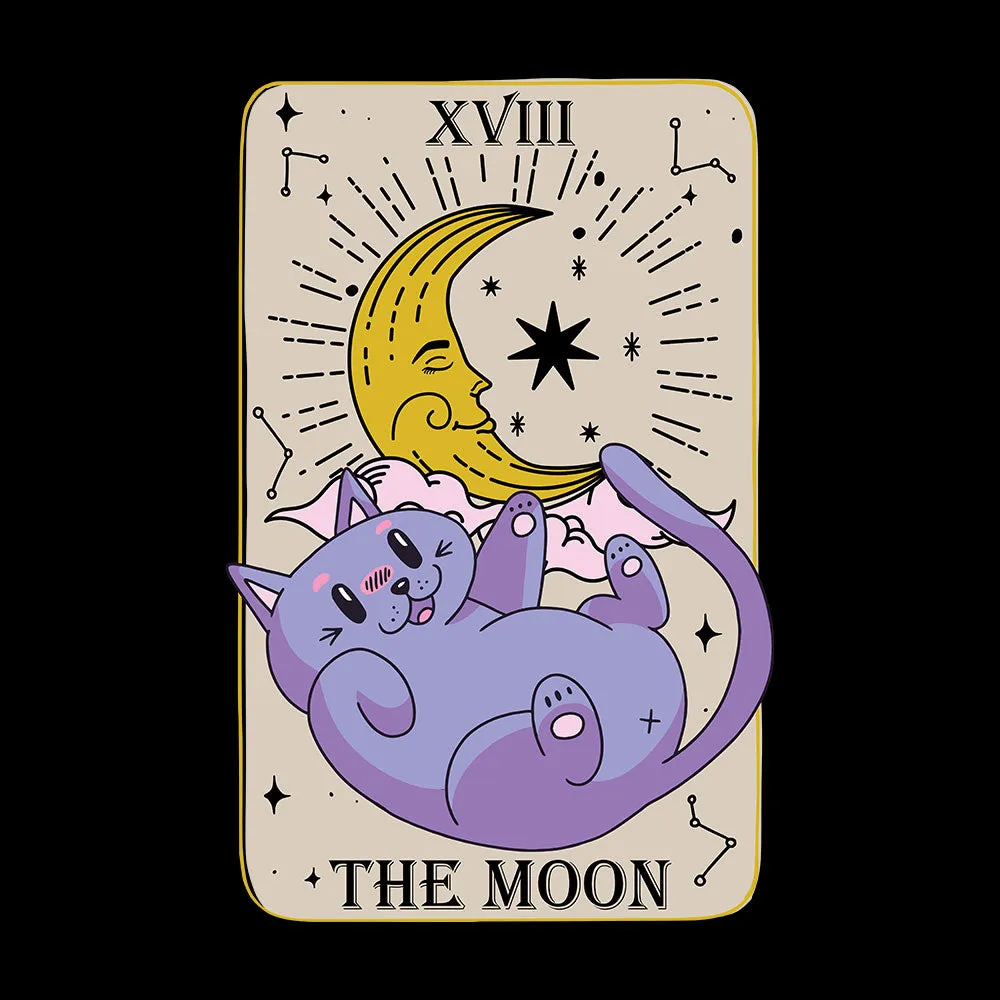 Kawaii The Moon Tarot Card