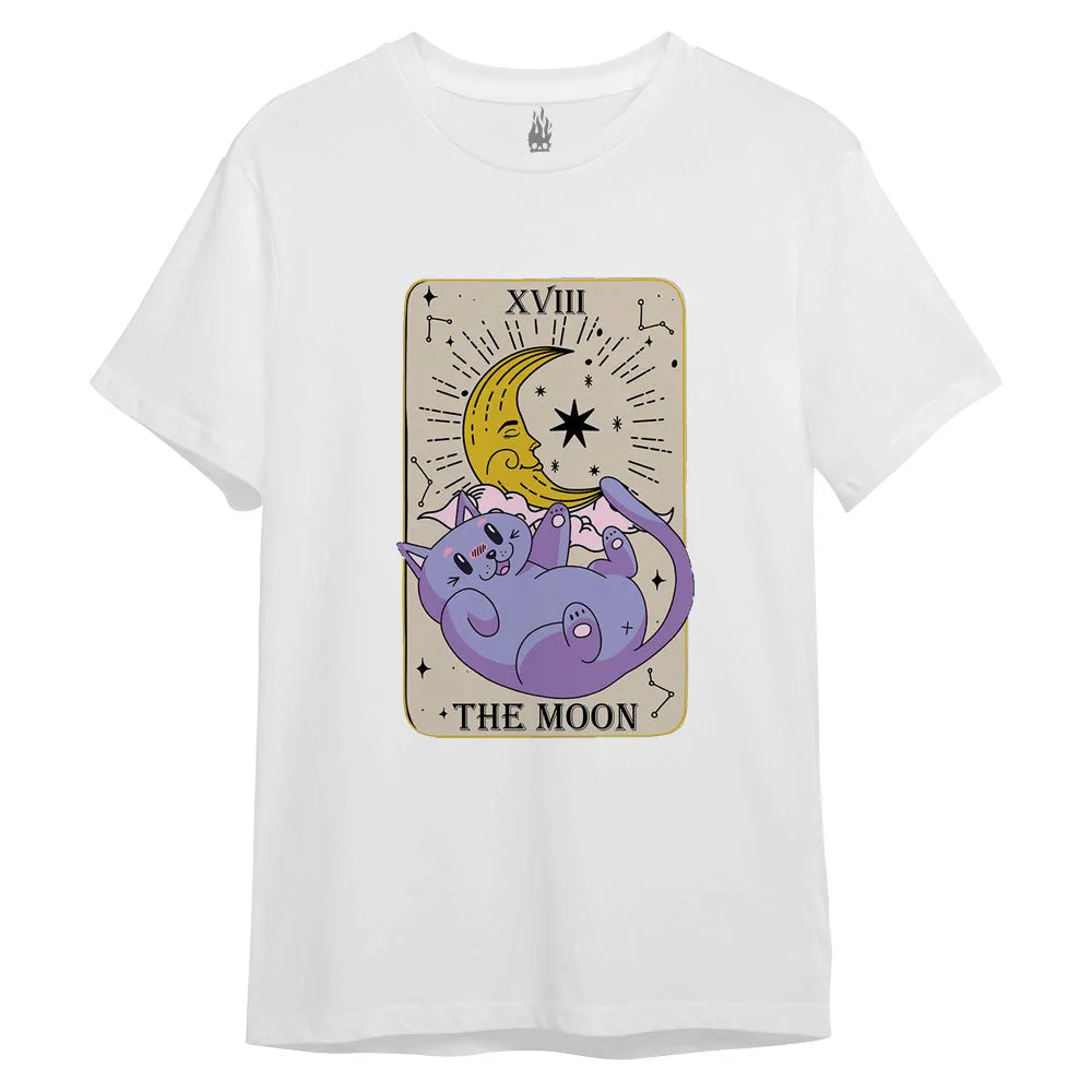 Kawaii The Moon Tarot Card