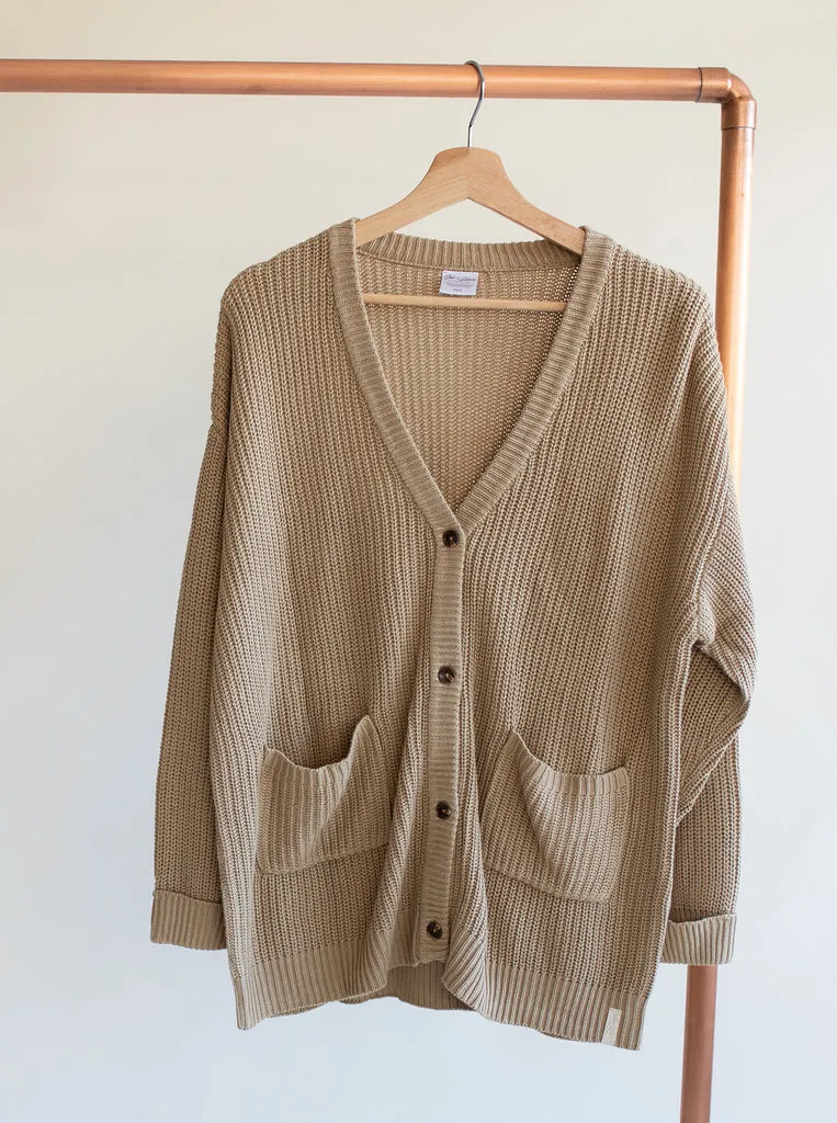 Ladies Knit Button Cardigan XL/XXL