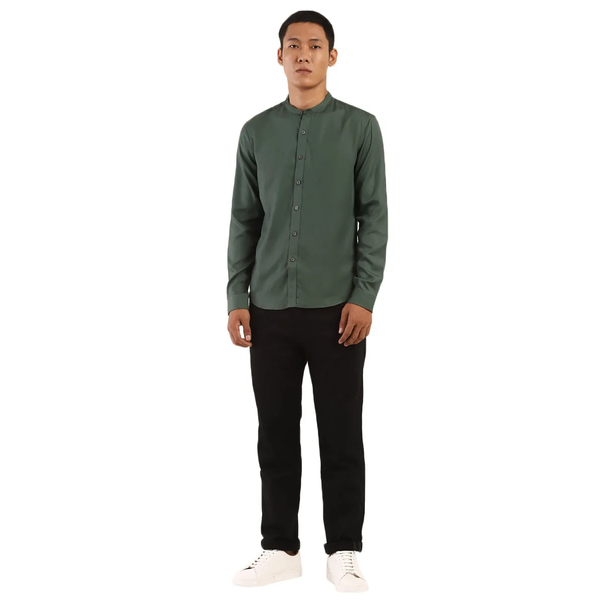 Levi's Jungle Green Solid Shirt