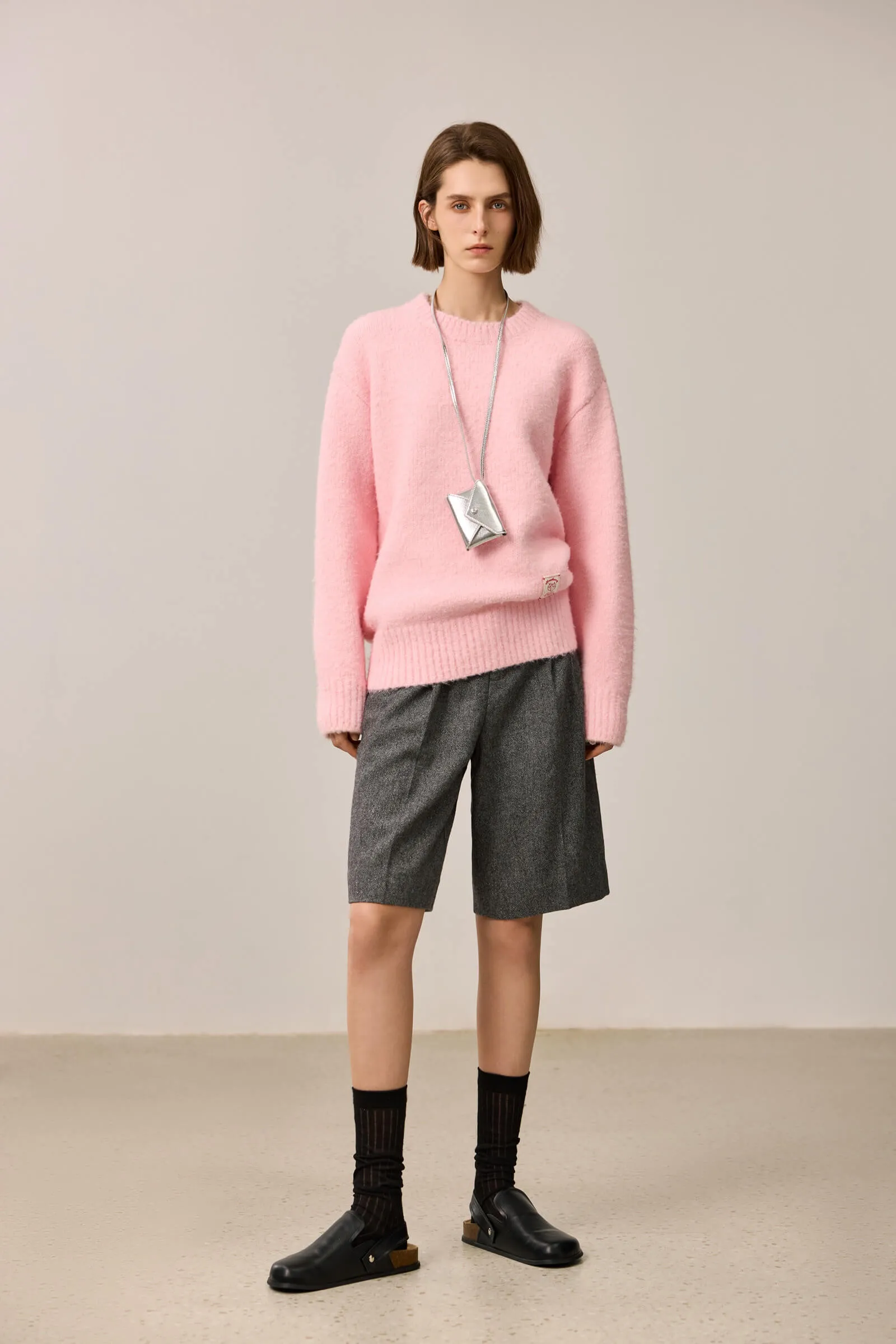 LILY Cozy Fleece-Like Crewneck Sweater