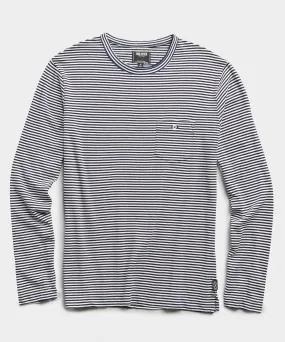 Long Sleeve Stripe Pocket Tee