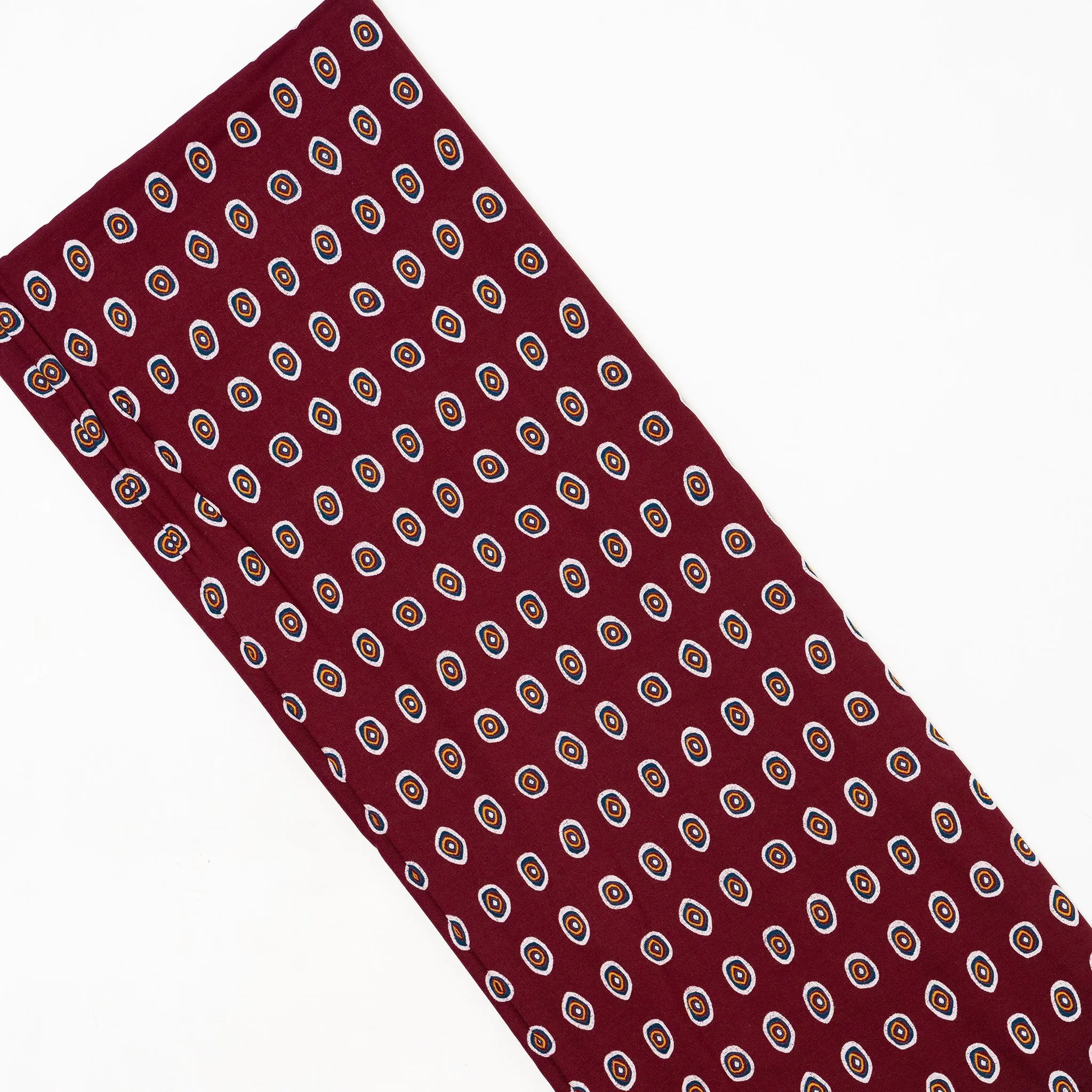 Maroon Rayon Printed Fabric