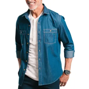 Men's Casual Denim Long Sleeve Shirt 13493143F