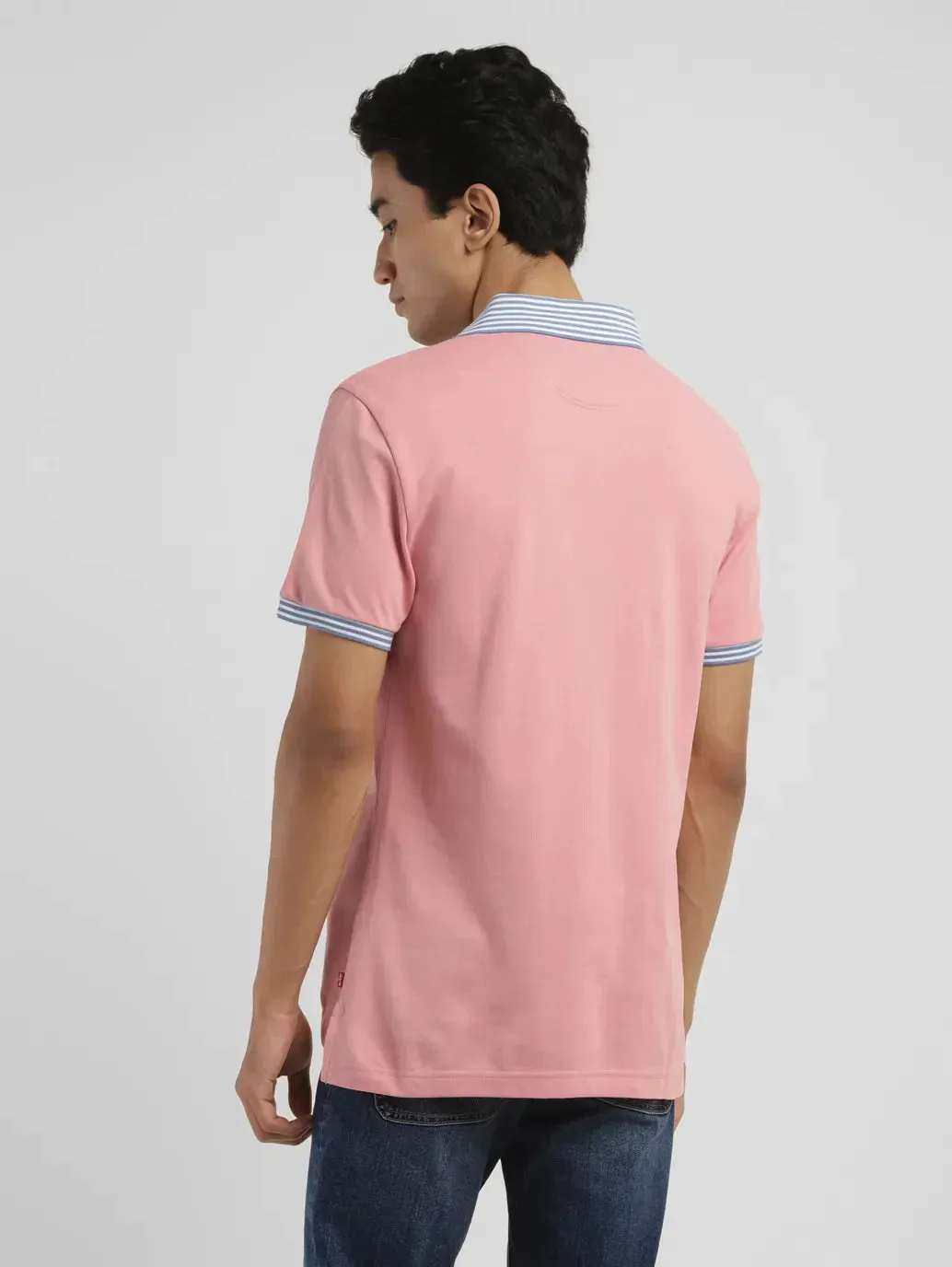 Men's Solid Slim Fit Polo T-shirt